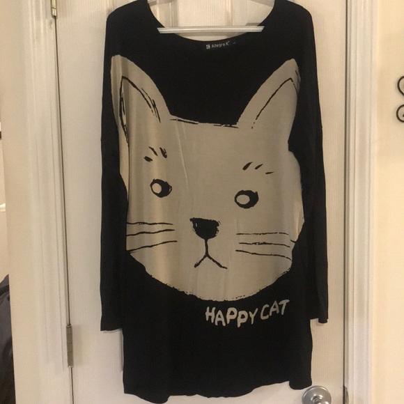 Allegra K Tops - 🔔2/$9 - Happy Cat top